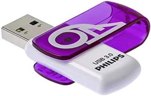 Philips Pendrive USB 3.0 64GB Vivid Edition (64GB, Pack of 3) FM64FD00E Purple - Image 3