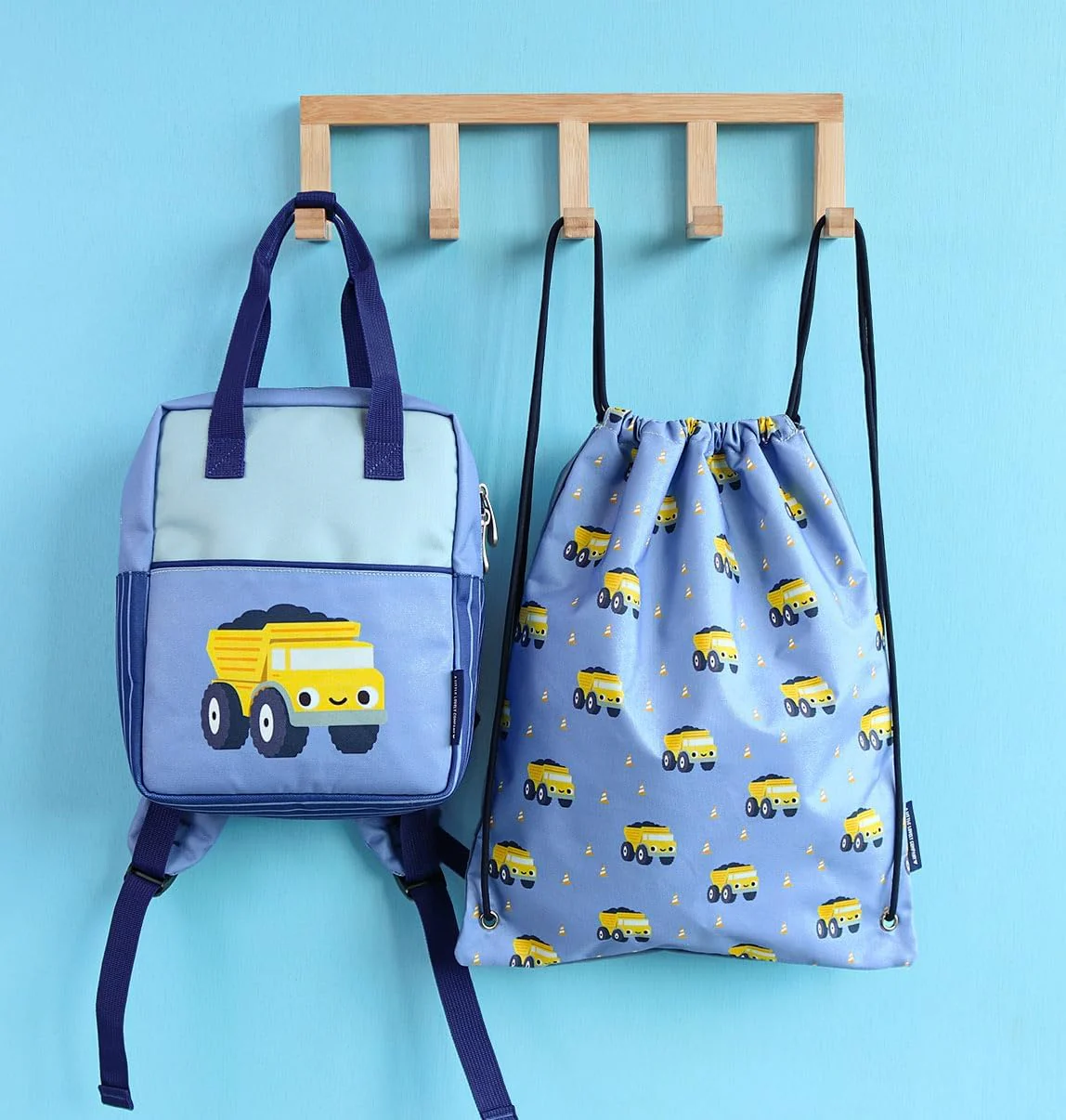 A Little Lovely Company - Little Square Backpack - Dump Truck - Toddler - Image 3