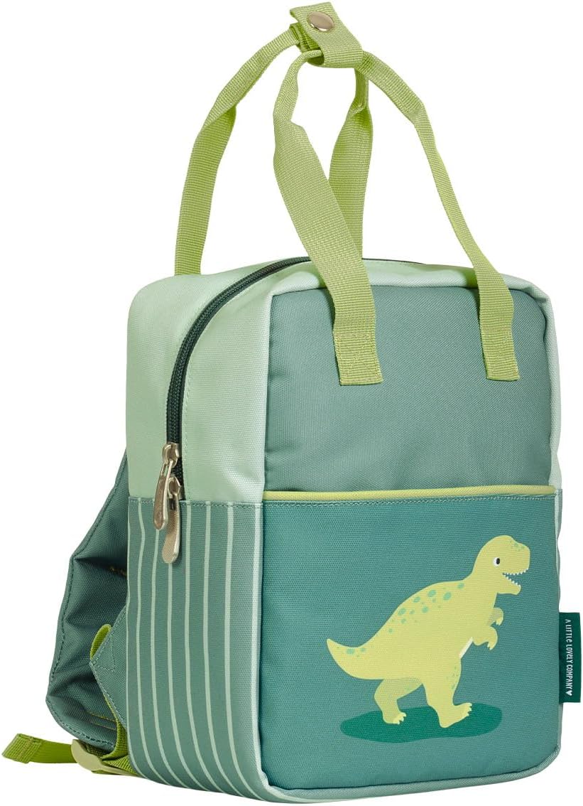 A Little Lovely Company - Little Square Backpack - Dinosaur - Perfectly Sized For Toddlers - Image 2