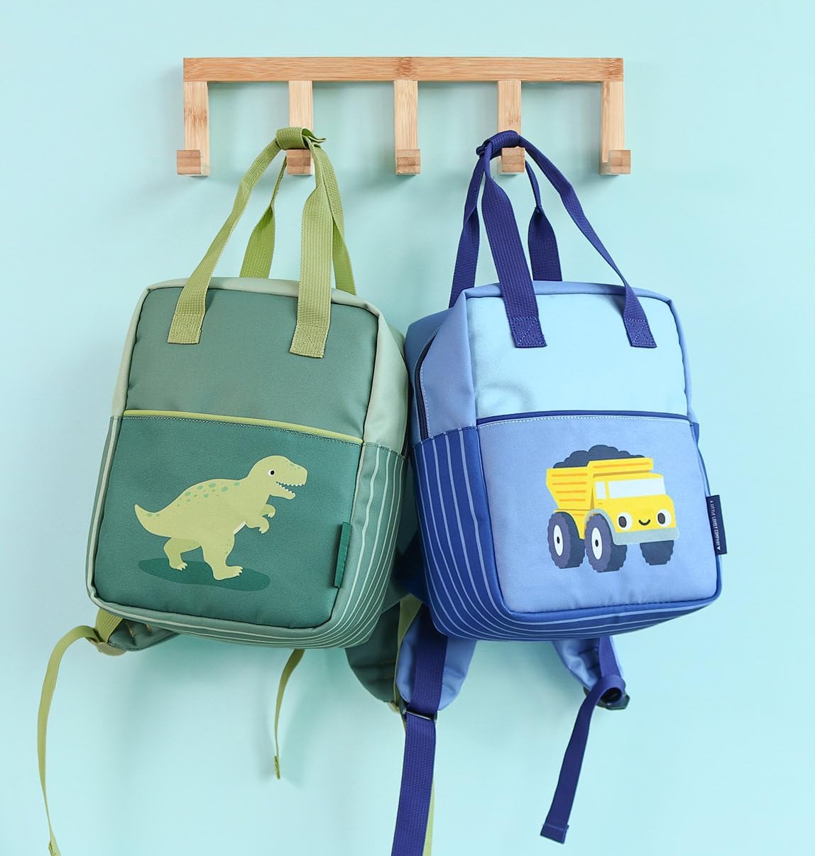 A Little Lovely Company - Little Square Backpack - Dinosaur - Perfectly Sized For Toddlers - Image 4