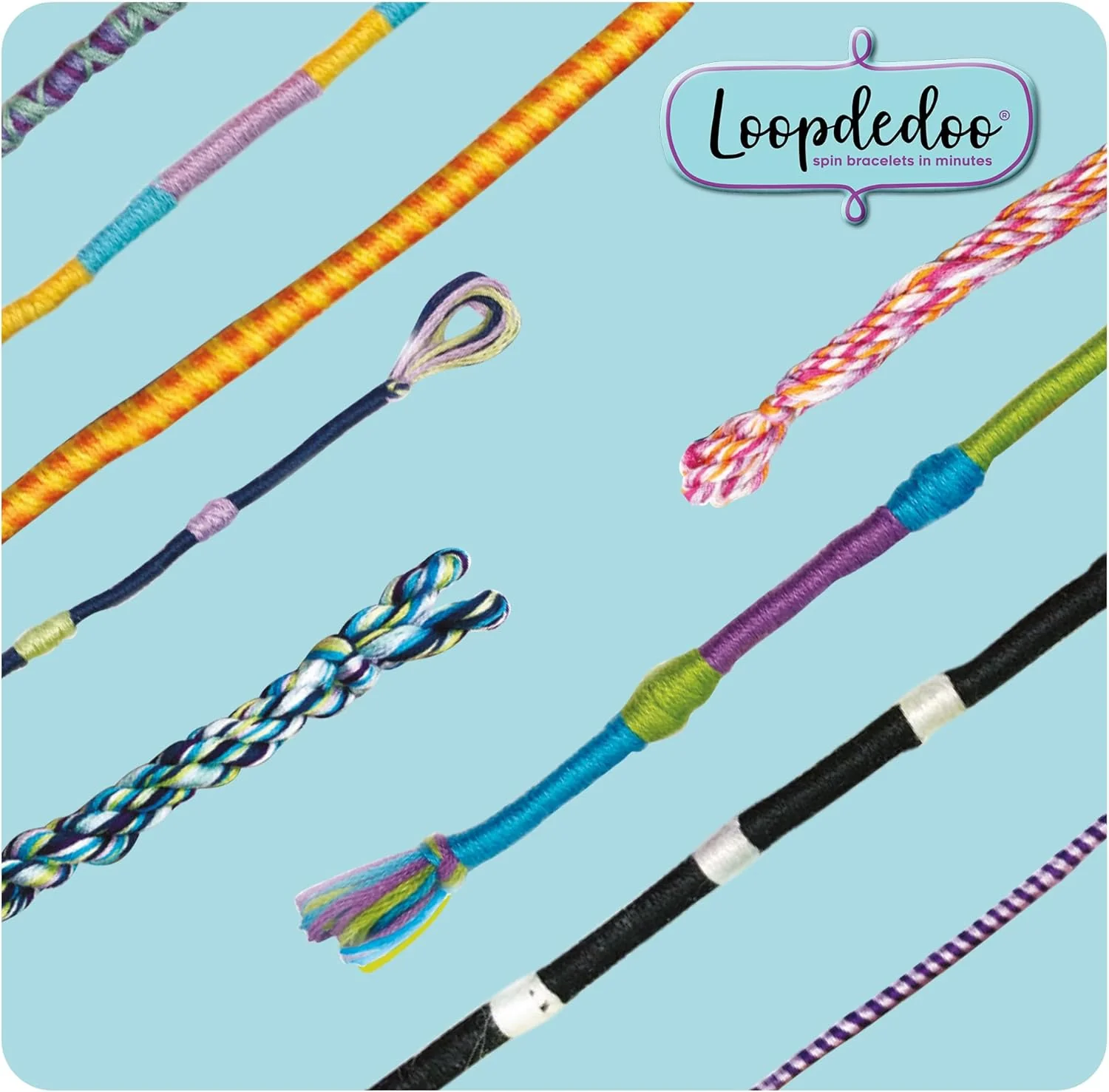 Goliath – LOOPDEDOO, Bracelet Maker voor Kinderen vanaf 8 Jaar, Eenvoudig en leuk weefgetouw, 12 draden 100% katoen inbegrepen, Creatieve activiteit voor jongens & meisjes, Cadeau-idee - Image 5