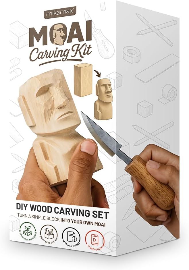 Mikamax - Moai Wood Carving Kit - Image 6