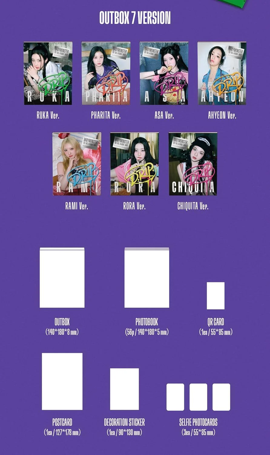 Babymonster - 1st full album [drip] yg tag album (Digital Only: DC) - Image 4