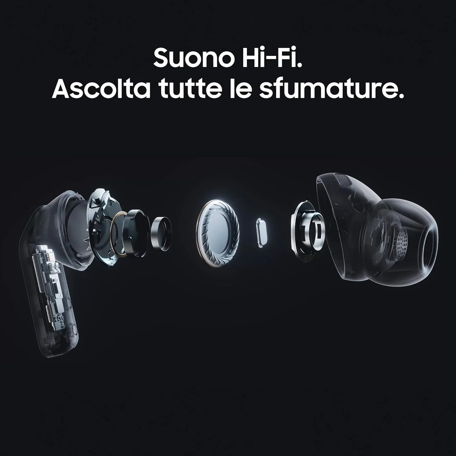 Samsung Galaxy Buds4 Pro Black, Altoparlante a 2 Vie, Doppio Amplificatore, Chiamate Cristalline, Audio 360°, ANC Migliorata, Controllo Adattivo Rumore, Galaxy AI con Comandi Vocali - Image 6