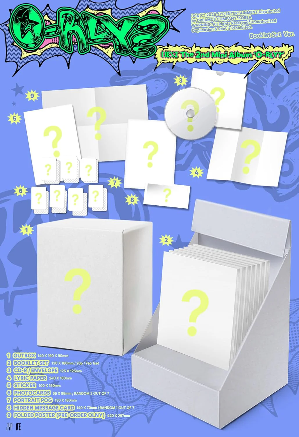O-Rly? - Booklet Set Version - incl. Lyric Paper, Sticker, 2 Photocards, Portrait POG + Hidden Message Card - Image 2