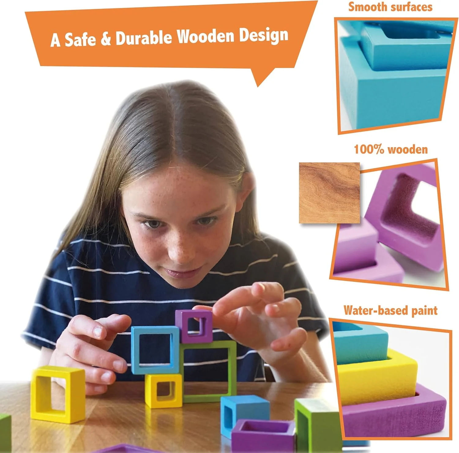 Roo Games Frame Game - Beautiful All Wooden Design, Montessori Inspired, Safe & Durable, Water-based Paints - Perfect Board Games for Adults, Family Games, Family Card Games - Ages 8+ - Image 5