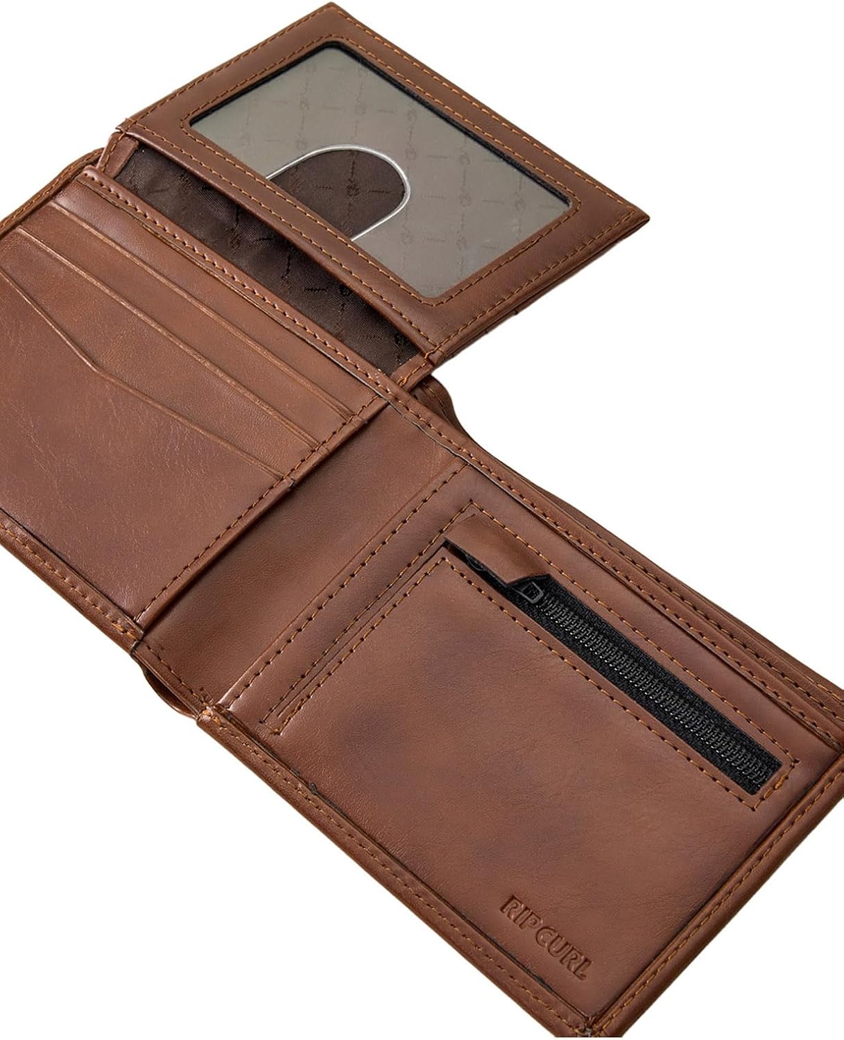 RIP CURL Stapler PU All Day Faux Leather Wallet Tan for Men - Image 2