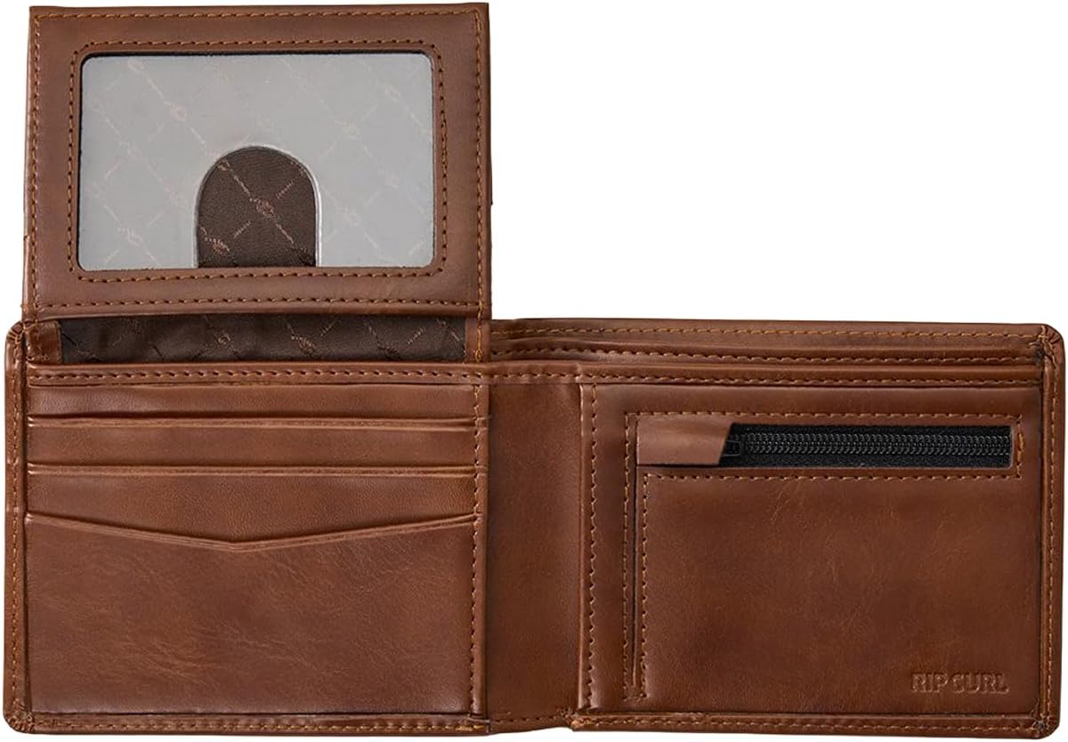 RIP CURL Stapler PU All Day Faux Leather Wallet Tan for Men - Image 3