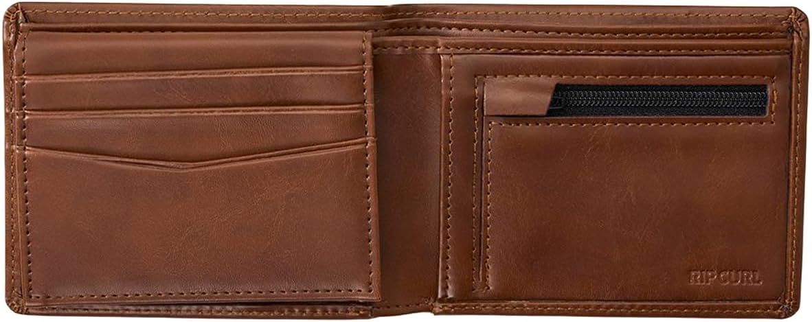 RIP CURL Stapler PU All Day Faux Leather Wallet Tan for Men - Image 5