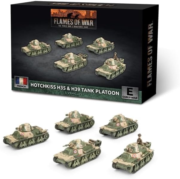 Flames of War: FRX09 H35 / H39 Hotchkiss Tank Platoon (x5 Plastic - Image 6