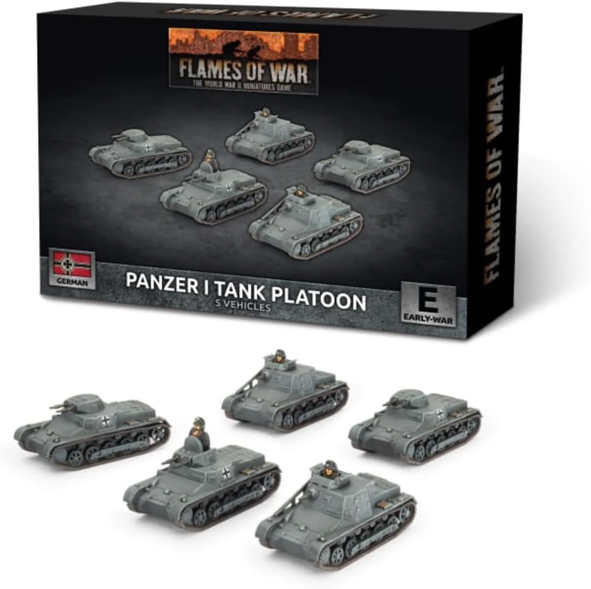Flames of War: GBX196 Panzer I Platoon (x5 Plastic - Image 2