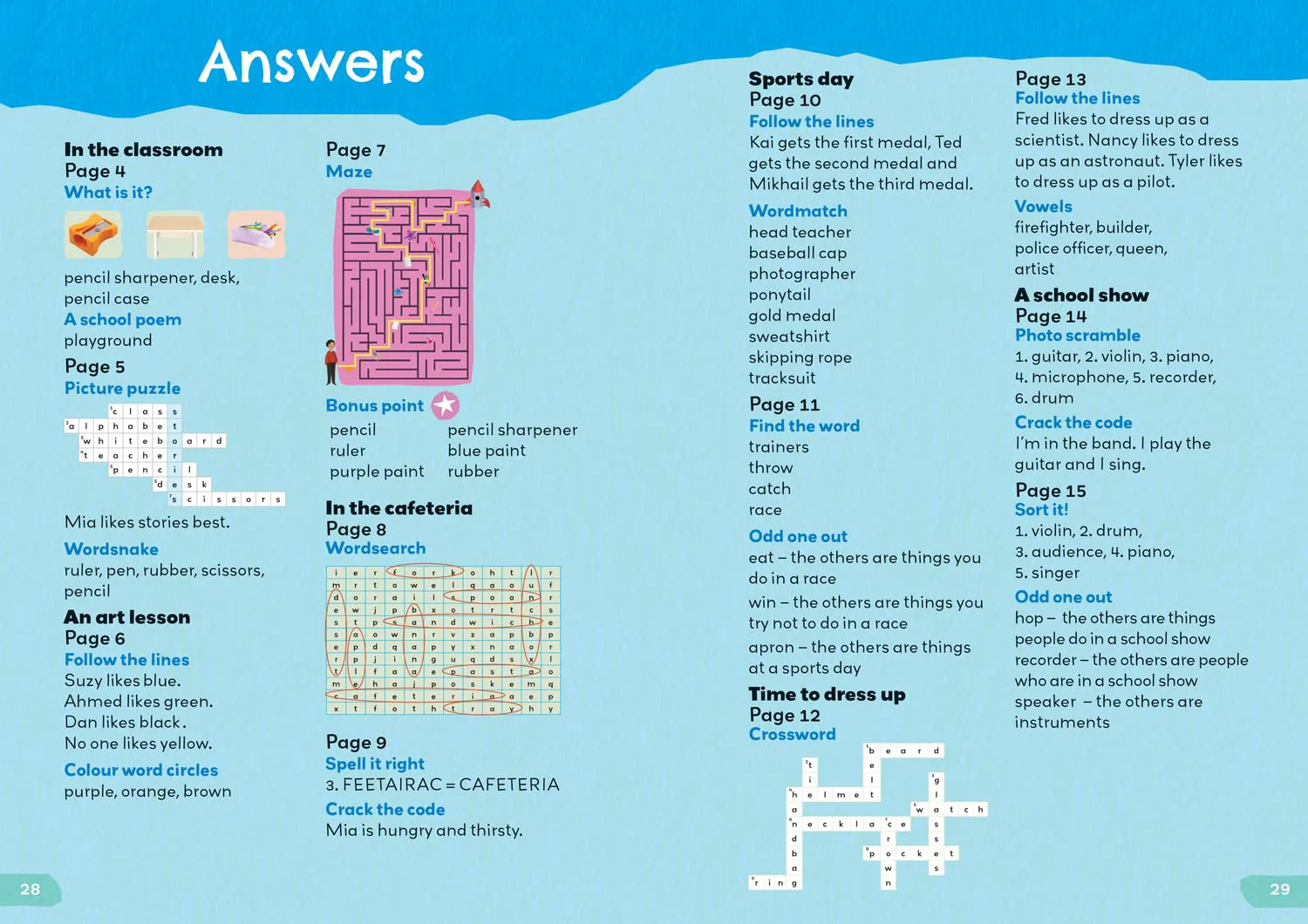 Collins 1000 English Words Activity Book: At school - Image 5