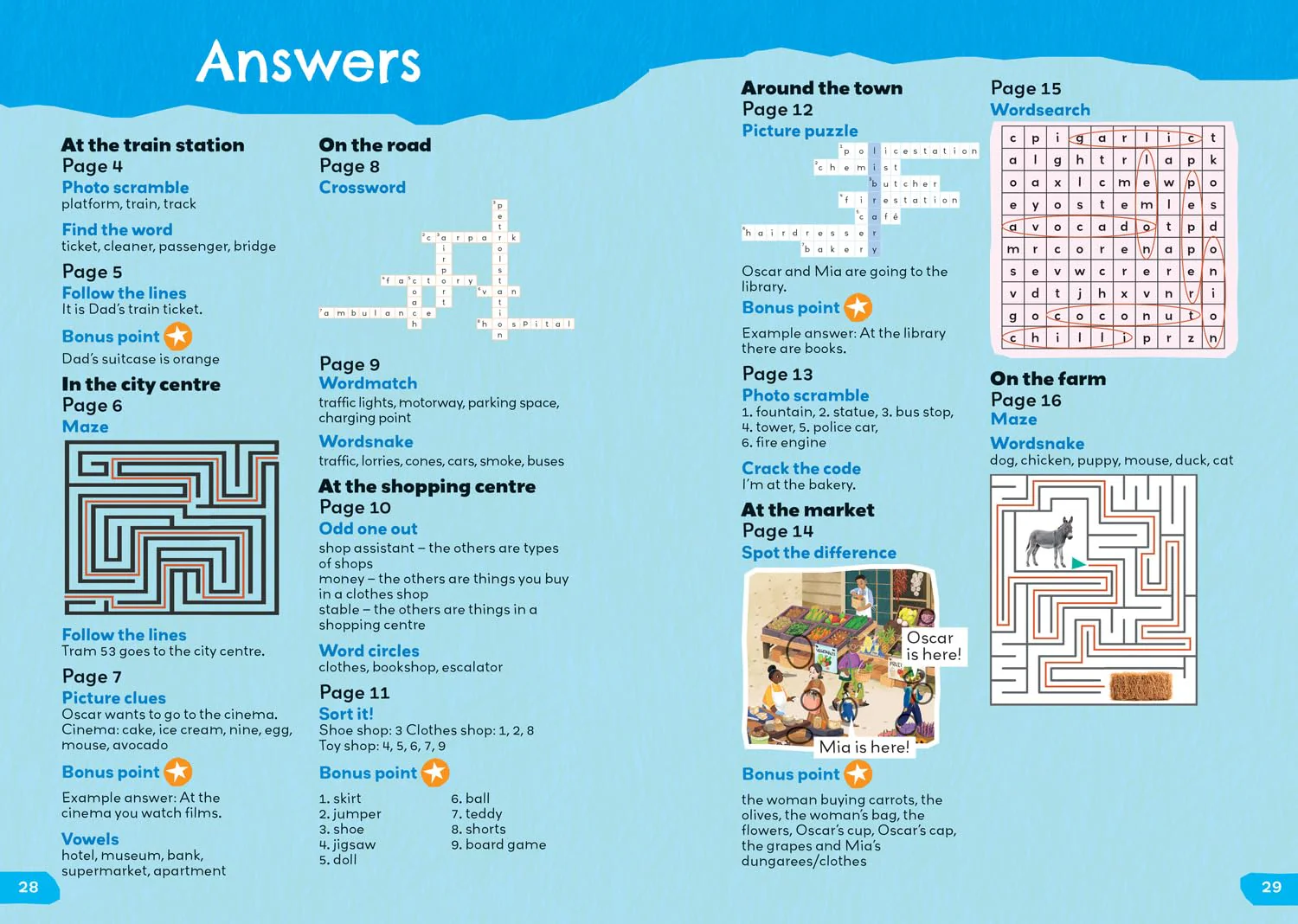 Collins 1000 English Words Activity Book: Out and about - Image 2