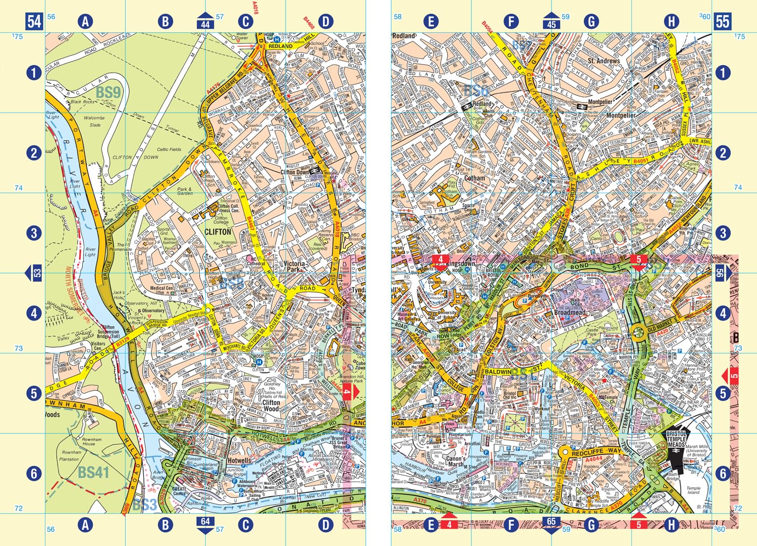 Bristol and Bath A-Z Street Atlas: Accurate street map for easy navigation (A5 - Image 5