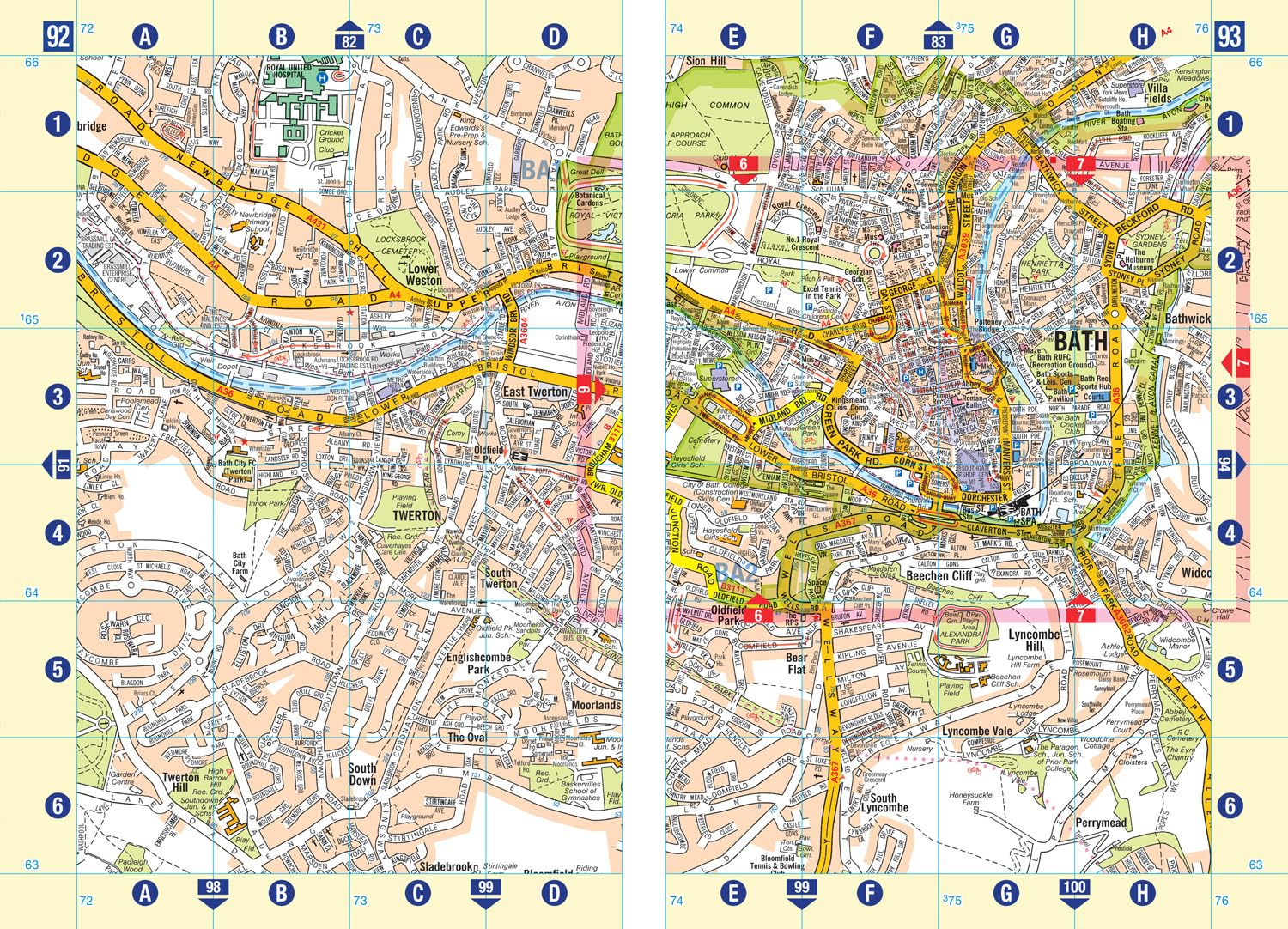 Bristol and Bath A-Z Street Atlas: Accurate street map for easy navigation (A5 - Image 6