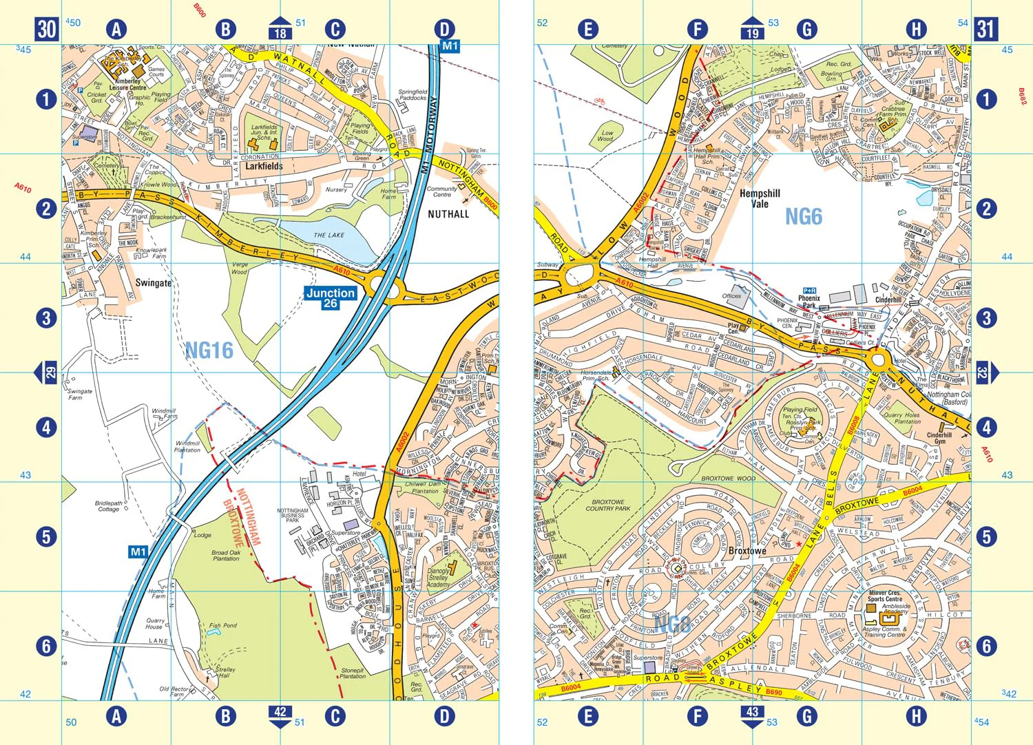 Nottingham A-Z Street Atlas: Navigate your way around Nottingham with ease using trusted mapping (A5 - Image 3