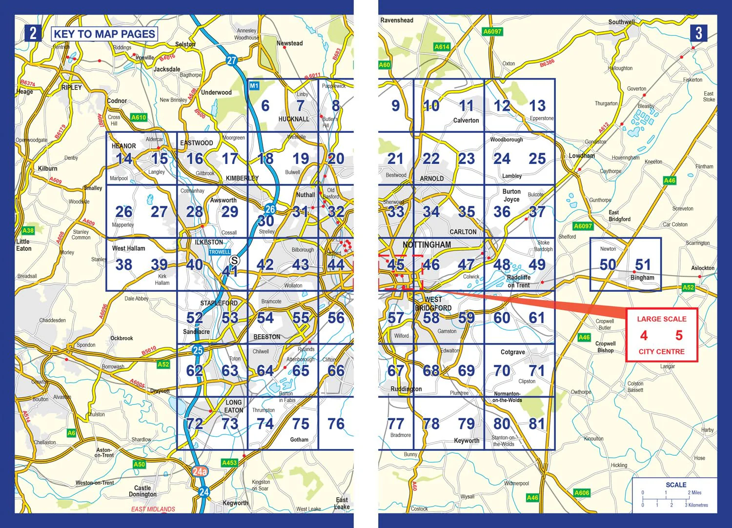 Nottingham A-Z Street Atlas: Navigate your way around Nottingham with ease using trusted mapping (A5 - Image 4