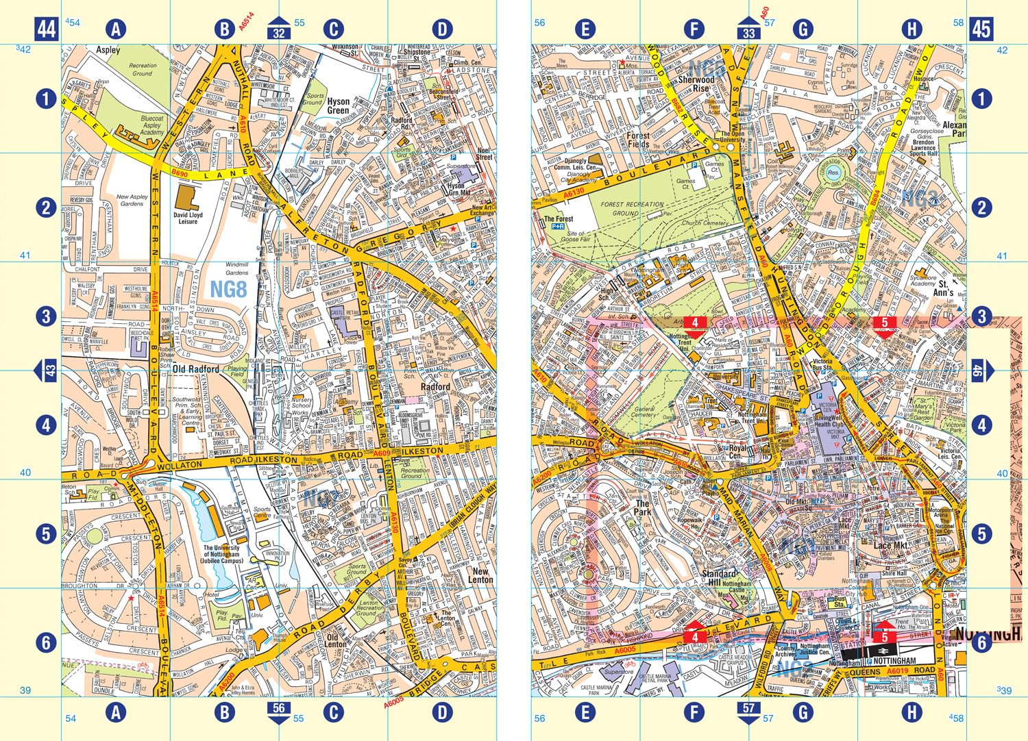 Nottingham A-Z Street Atlas: Navigate your way around Nottingham with ease using trusted mapping (A5 - Image 5