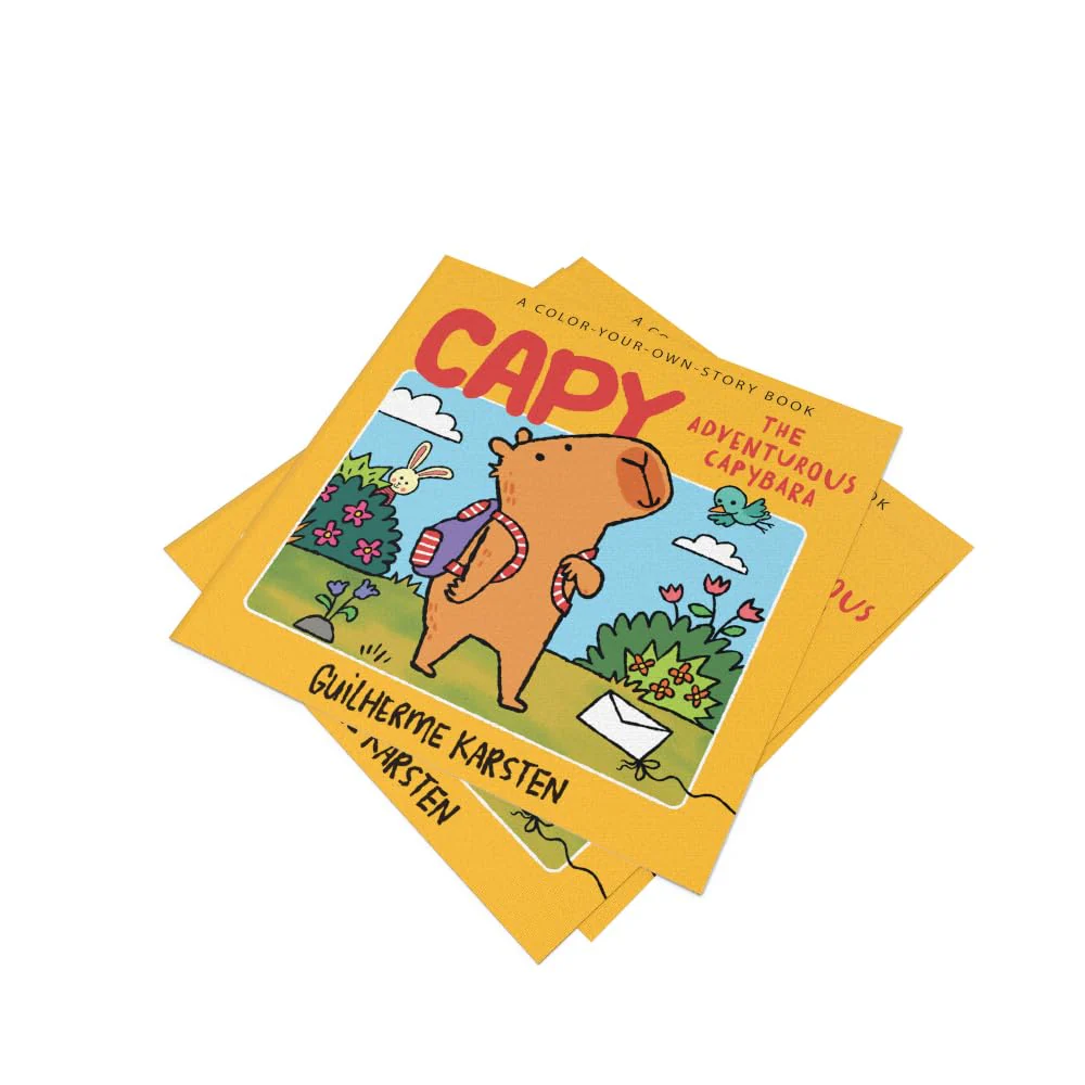 CAPY – The Adventurous Capybara: A Color-Your-Own-Story Book: A fun-filled capybara coloring book. The perfect gift for kids! - Image 3