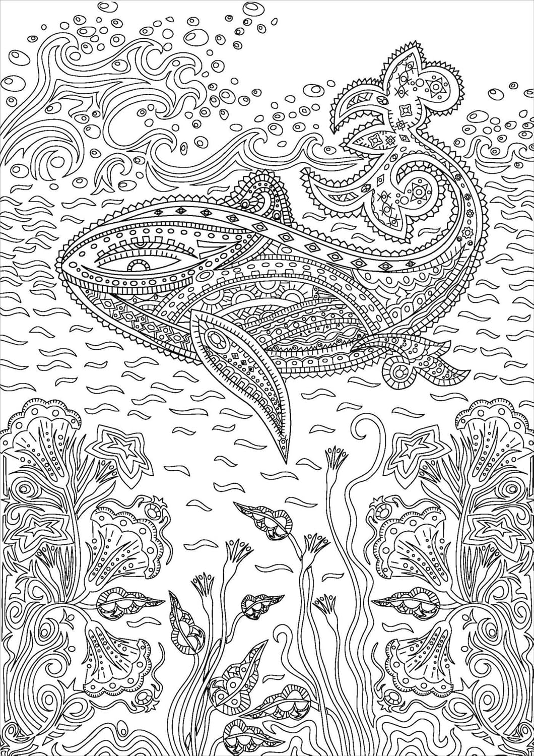 Magical Oceans: Color-your-own Mindful Poster Art - Image 4