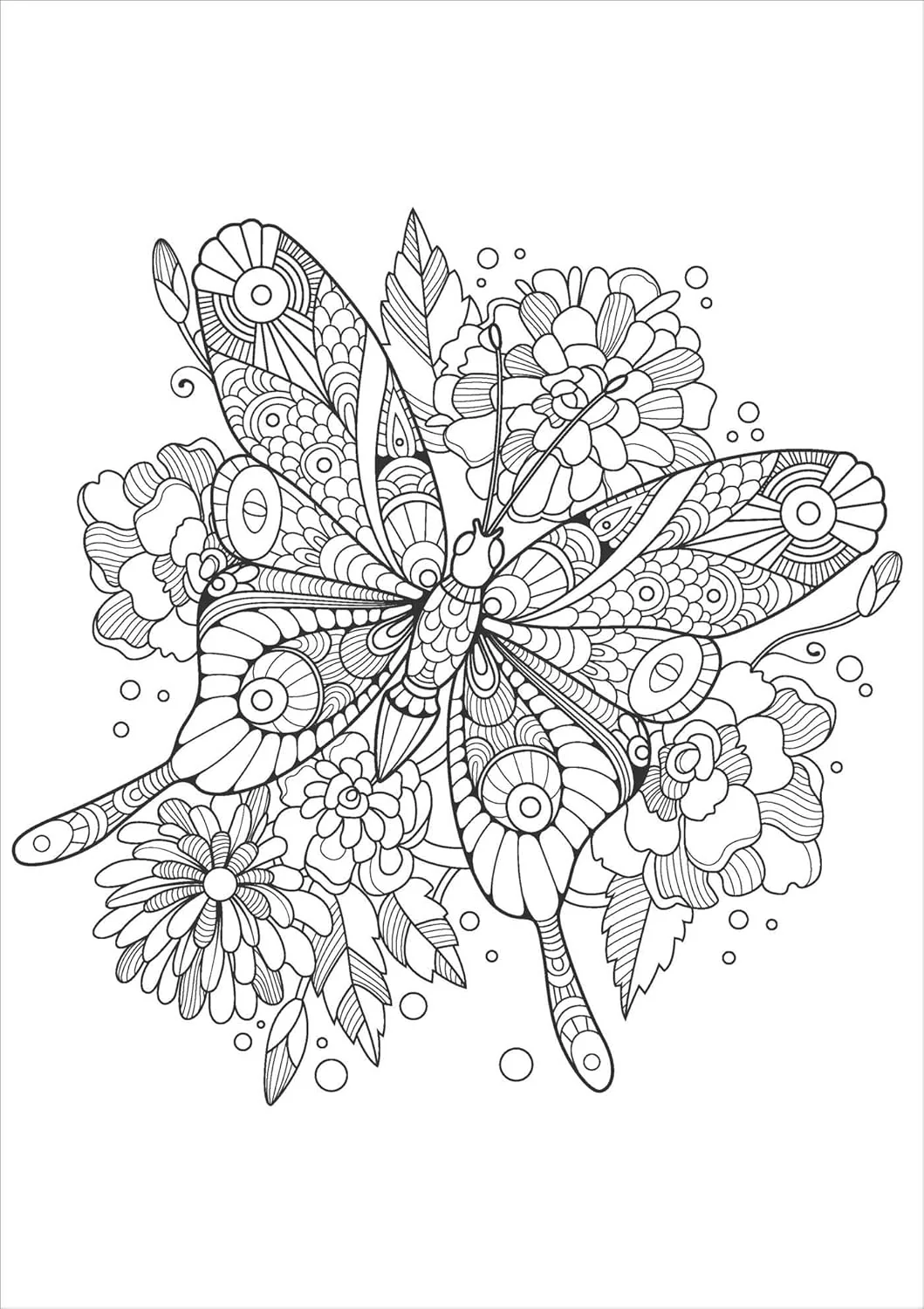 Beautiful Butterflies: Color-your-own Mindful Poster Art - Image 7