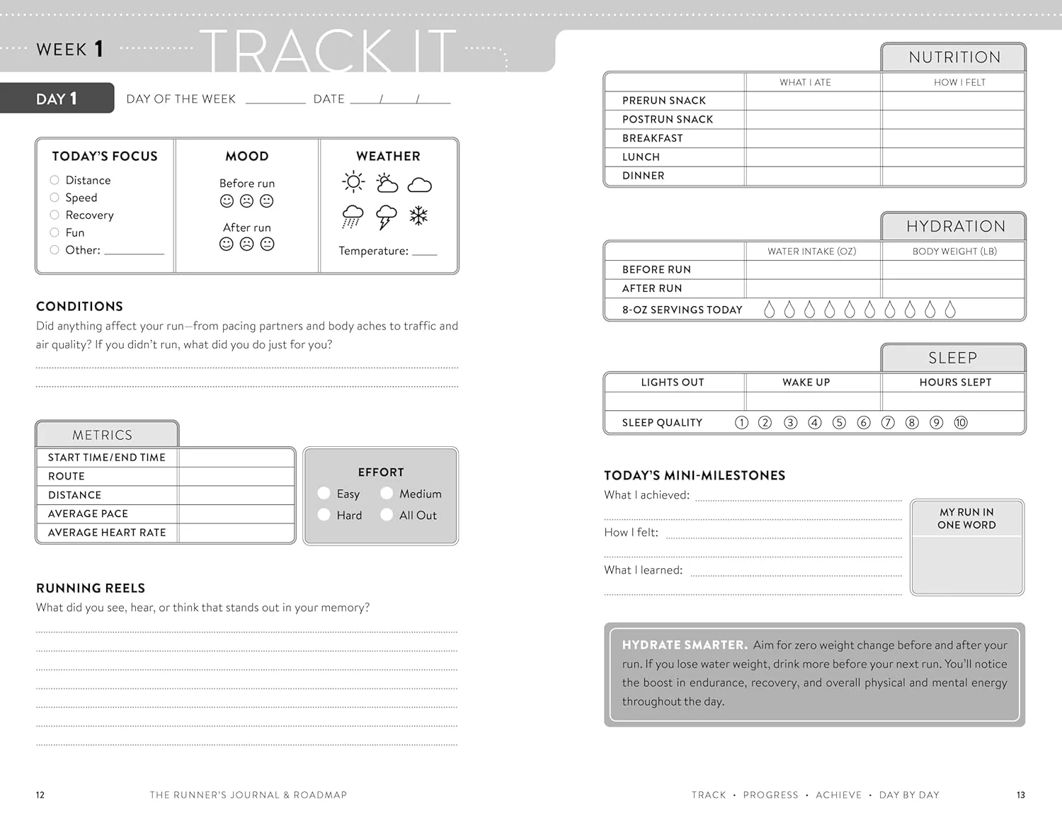The Runner's Journal & Roadmap: Track. Progress. Achieve. Day by Day. - Image 4