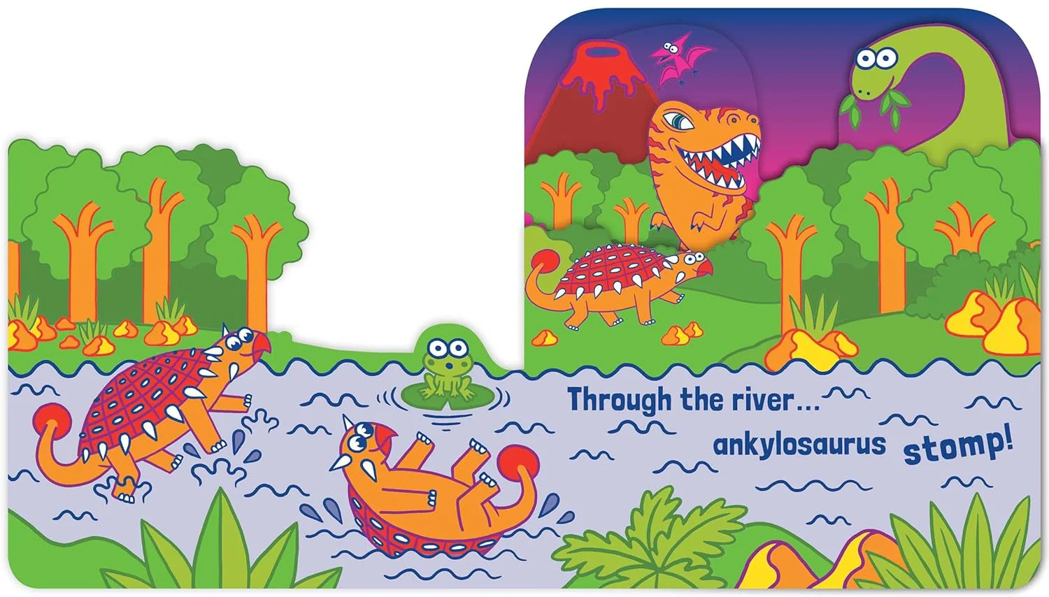Good Night, Dinos (A Shaped Bedtime Novelty Board Book for Toddlers): A Shaped Bedtime Novelty Board Book for Toddlers (Fluorescent Pop! - Image 2