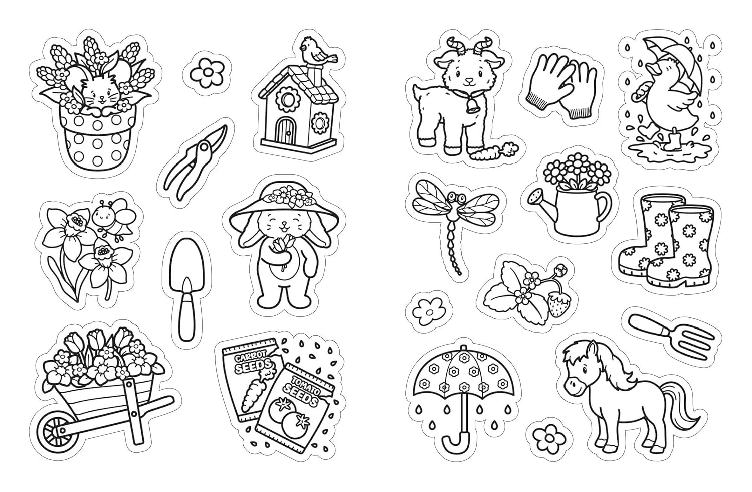 Color Your Own Stickers: 500+ Stickers to Color, Stick, and Share! (Cute and Cozy - Image 4