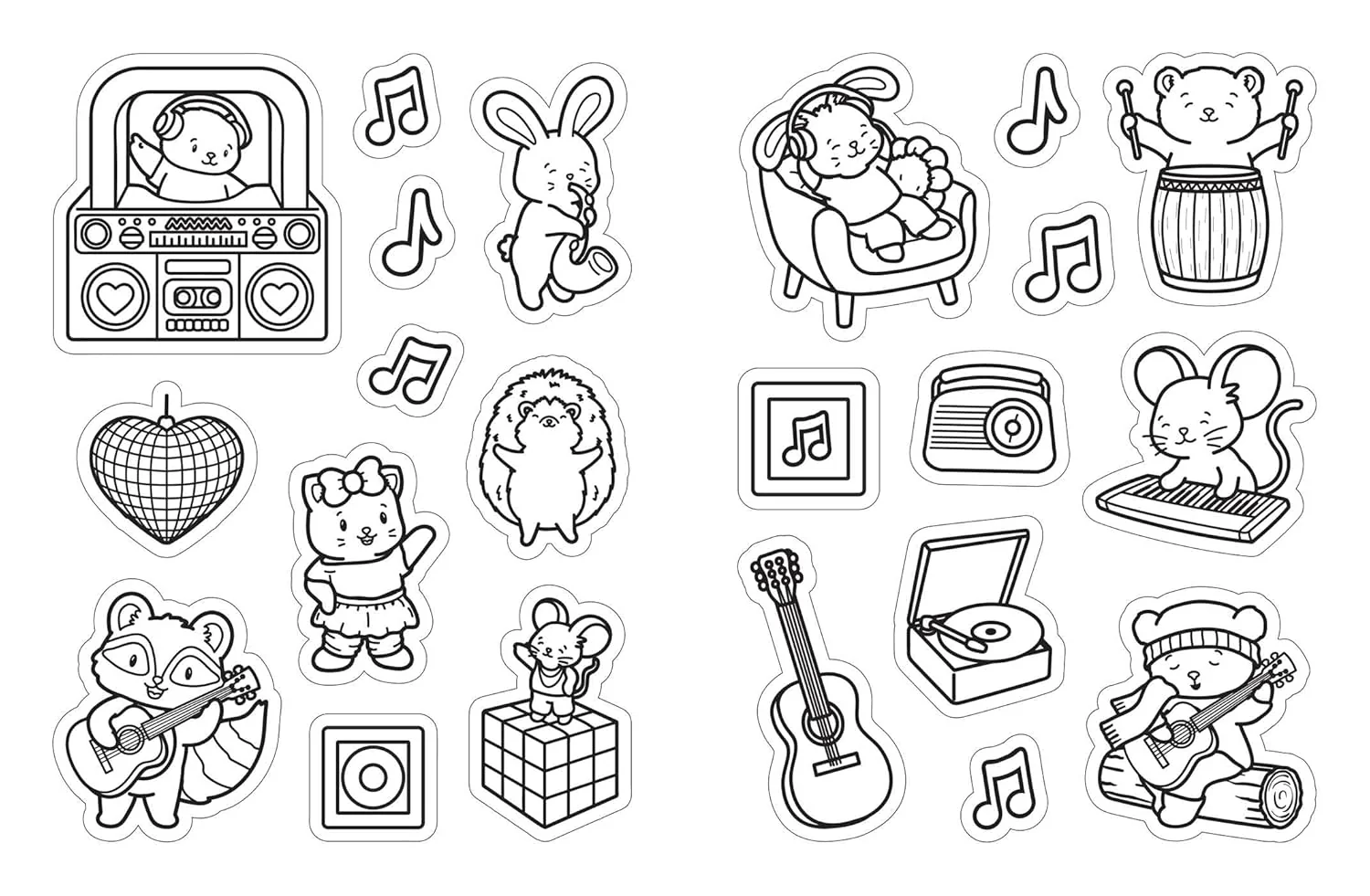 Color Your Own Stickers: 500+ Stickers to Color, Stick, and Share! (Cute and Cozy - Image 7