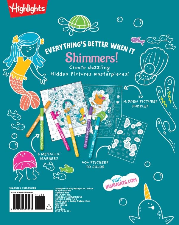 Magical Mermaids Hidden Pictures (Highlights Hidden Pic Coloring - Image 7
