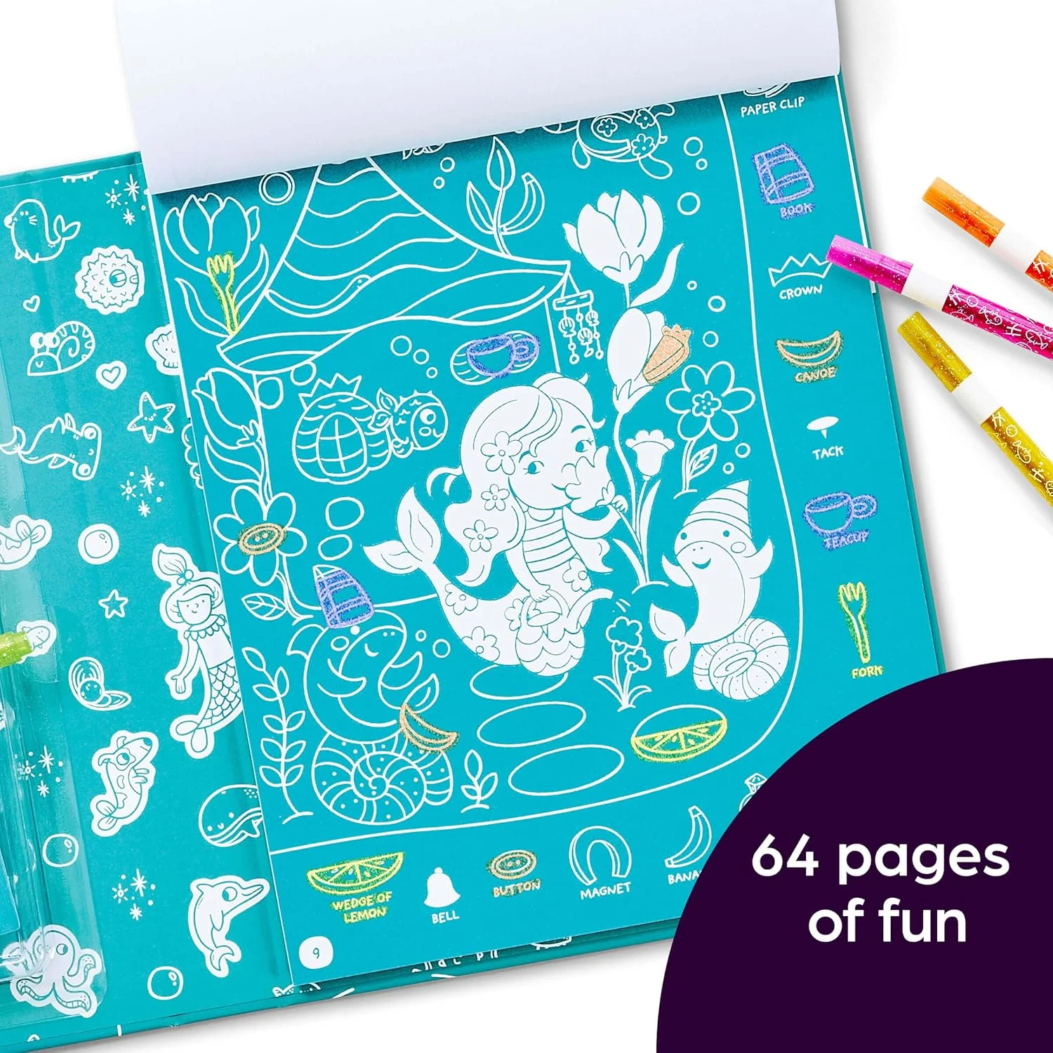 Magical Mermaids Hidden Pictures (Highlights Hidden Pic Coloring - Image 8