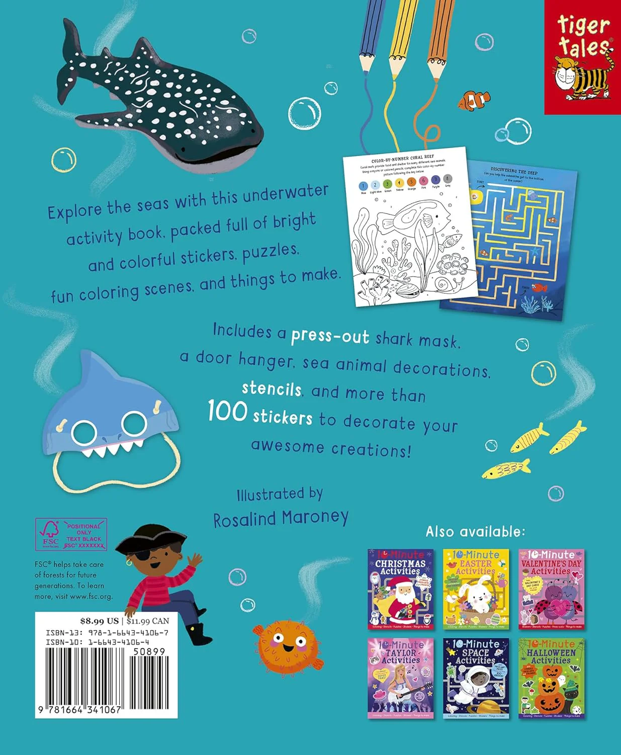 10-Minute Ocean Activities: With Press-Out Pieces and More Than 100 Stickers! (10-minute Activities - Image 3
