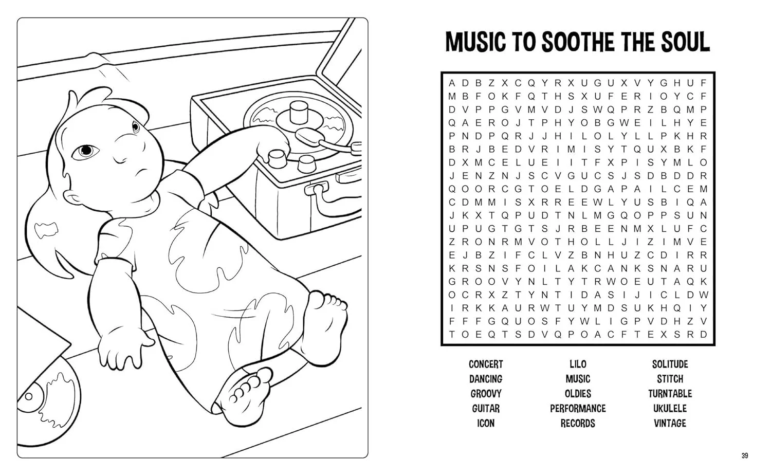 Disney Stitch Word Search, Quips, Quotes and Coloring Book (Coloring Book & Word Search - Image 2