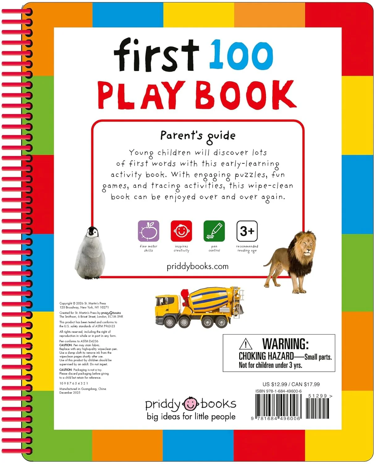 First 100 Play Book: A First 100 Words Wipe-Clean Activity Book - Image 3