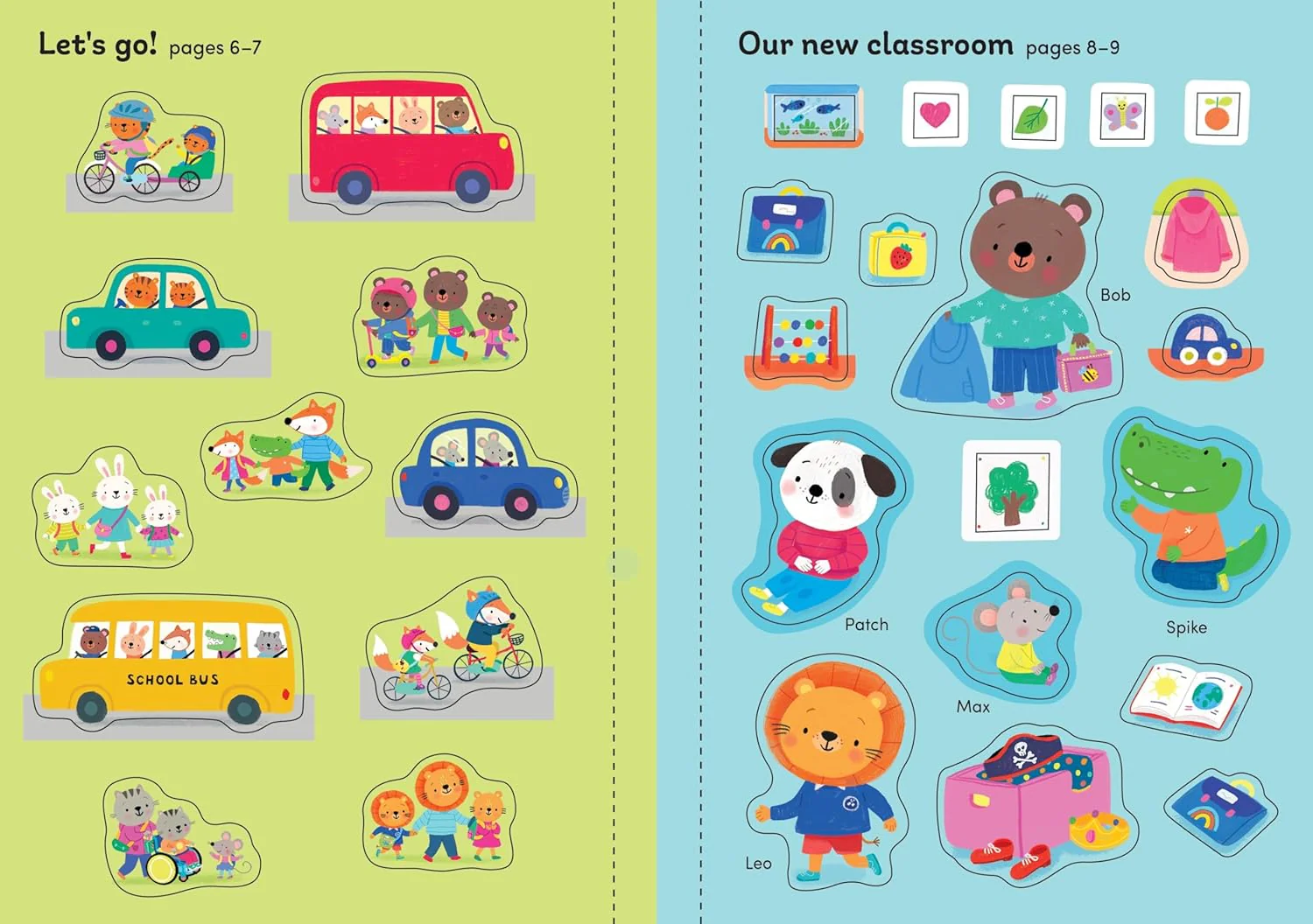 First Day of School Sticker Book (Usborne Little Friends - Image 3