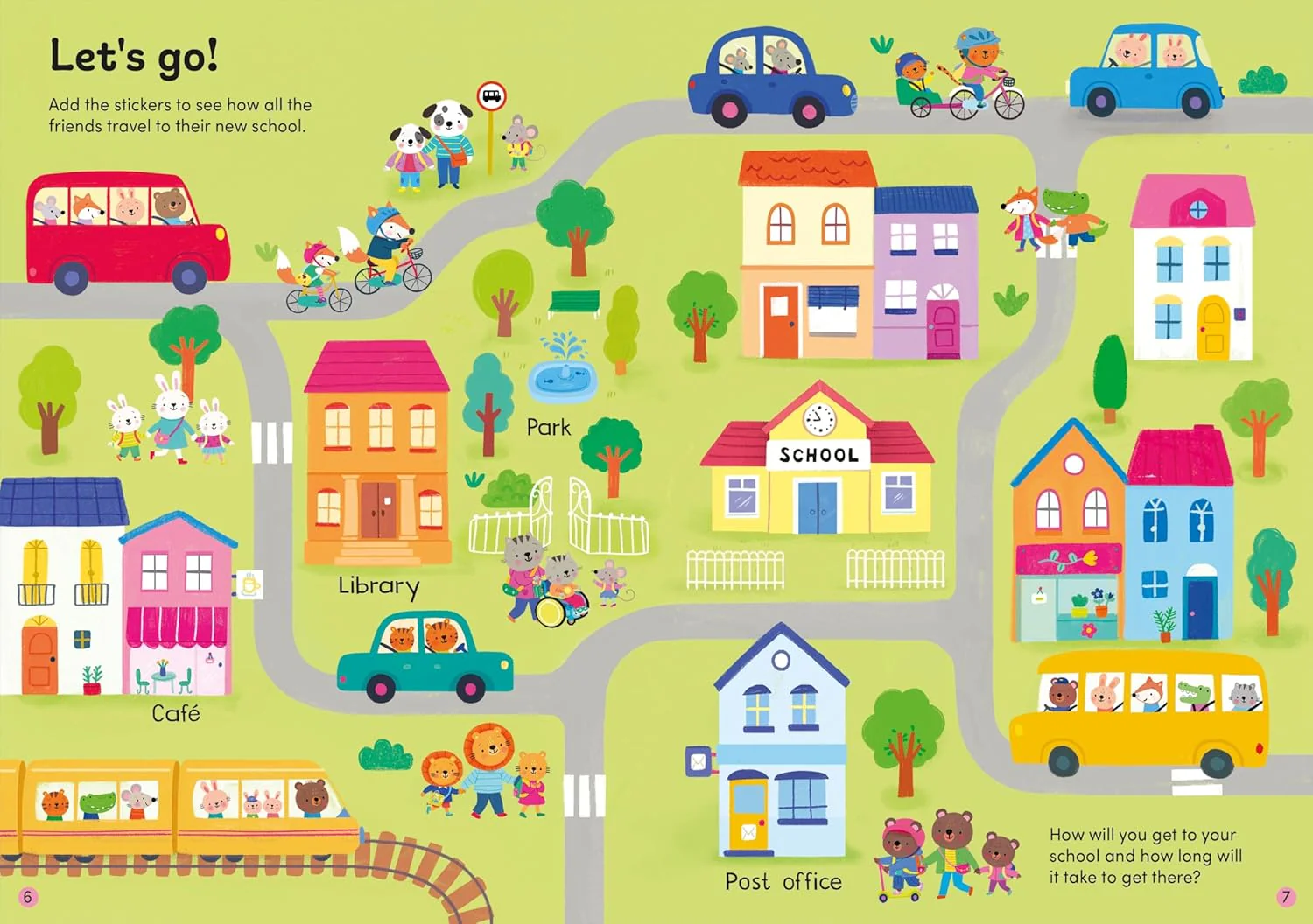 First Day of School Sticker Book (Usborne Little Friends - Image 5
