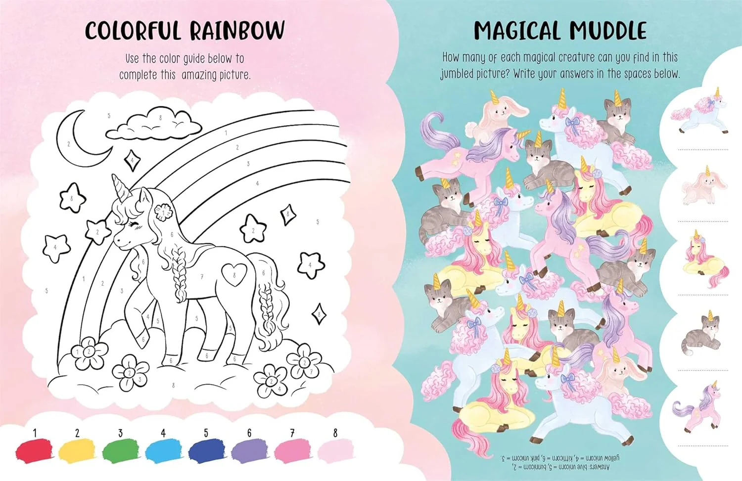 701 Super Stickers Unicorns: Fully Recyclable With Sticker Scenes, Coloring, and Activity Pages - Image 3