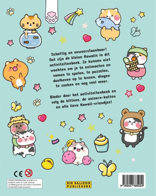 Kawaii kittens & friends activiteitenboek - Image 2