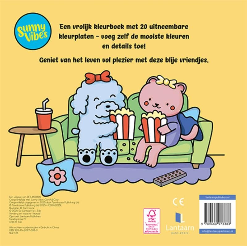 Lantaarn Publishers - Kleurboek Sunny vibes - Comfy & cosy - Image 2
