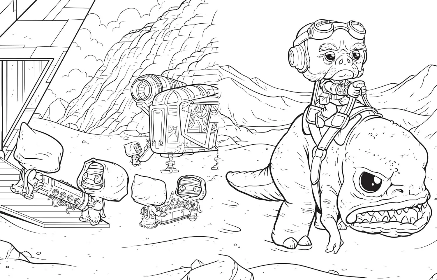 Star Wars: The Mandalorian: The Official Funko POP! Coloring Book - Image 3