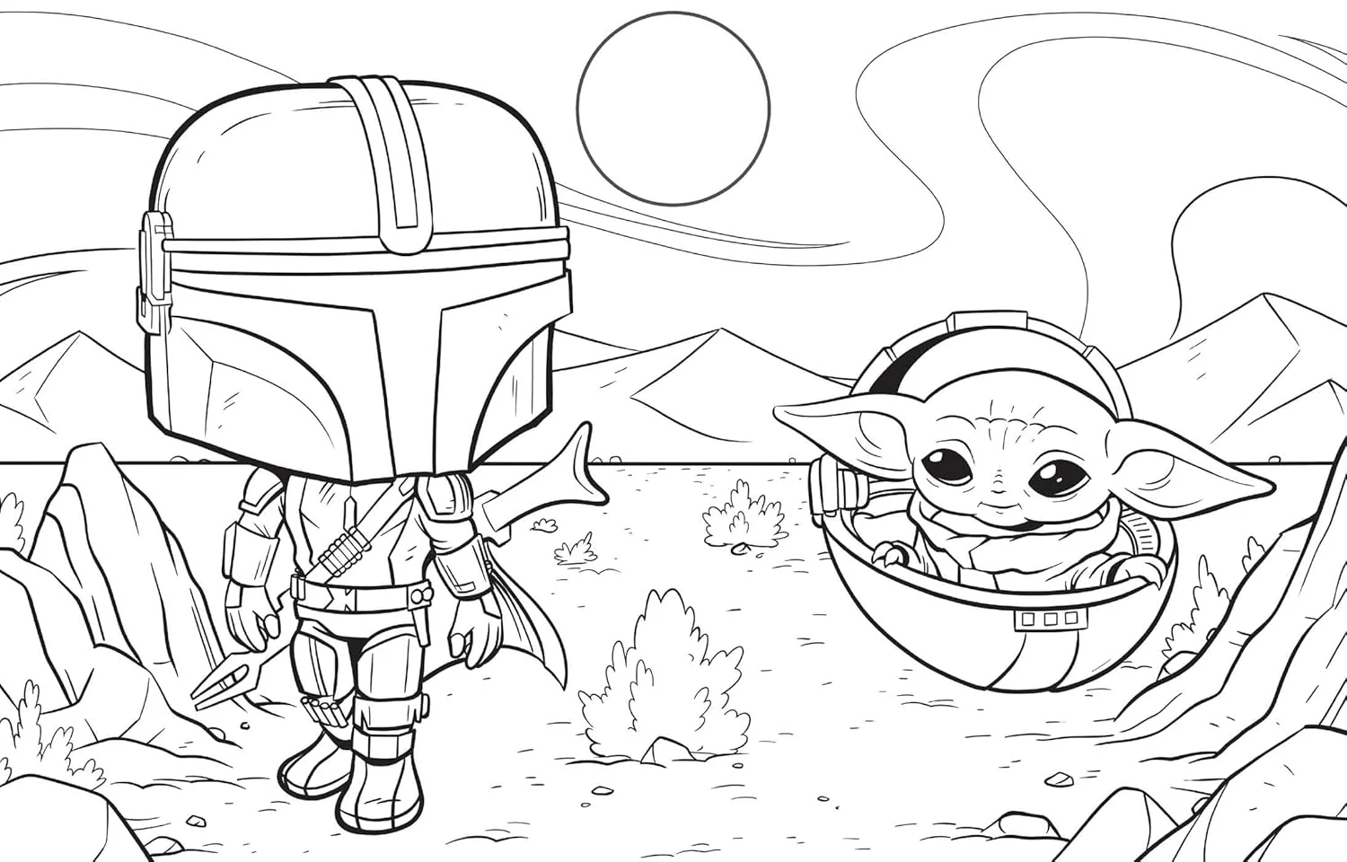 Star Wars: The Mandalorian: The Official Funko POP! Coloring Book - Image 4