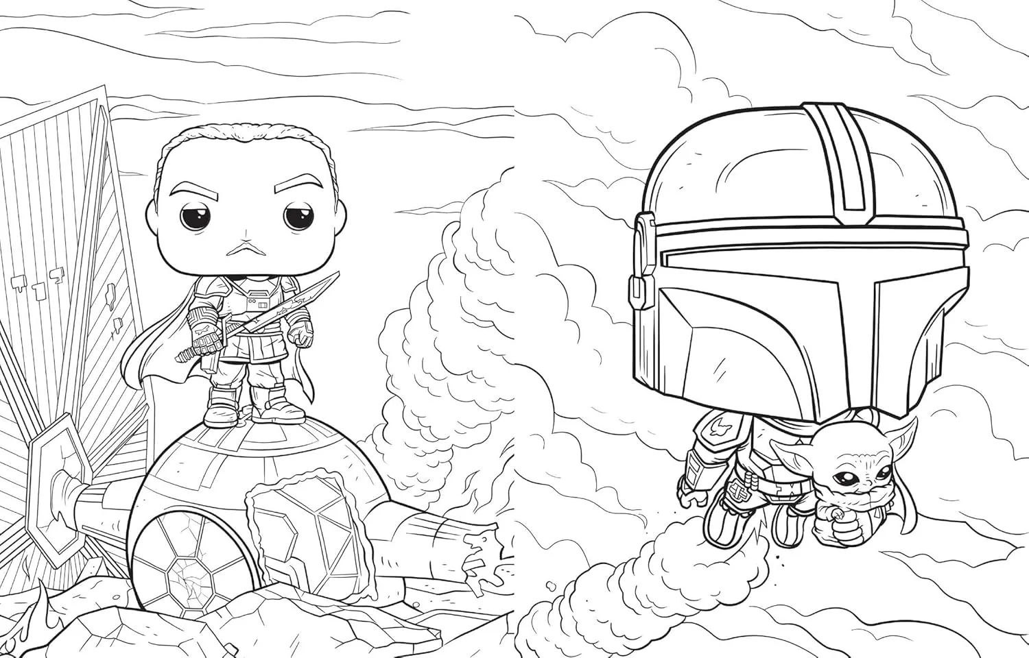 Star Wars: The Mandalorian: The Official Funko POP! Coloring Book - Image 5