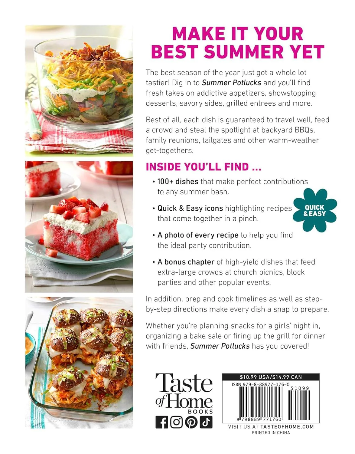 Taste of Home Summer Potlucks: 100+ Crowd-pleasing Recipes for Bbqs, Picnics & More (Taste of Home Entertaining & Potluck - Image 2